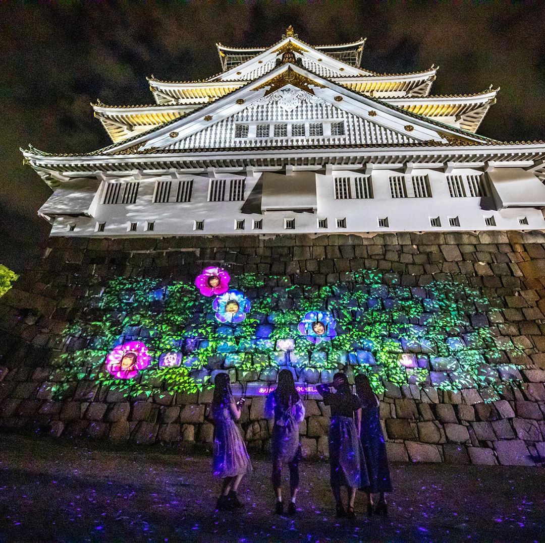 大阪景點 大阪打卡必去 大阪自由行 大阪必去 SAKUYA LUMINA 大阪城 大阪城點燈 大阪城夜晚點燈 大阪城夜間點燈 大阪城 夜間點燈 大阪城活動