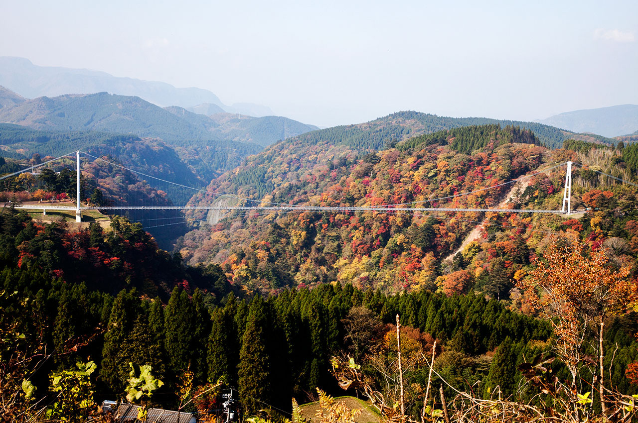 九重夢大吊橋｜大分景點 大分必玩 大分必食 大分必玩 九州必玩 九州景點  鐵道迷 九州觀光列車  九州觀光鐵道  JR九州 九州JR Pass JR南九州Pass JR北九州Pass